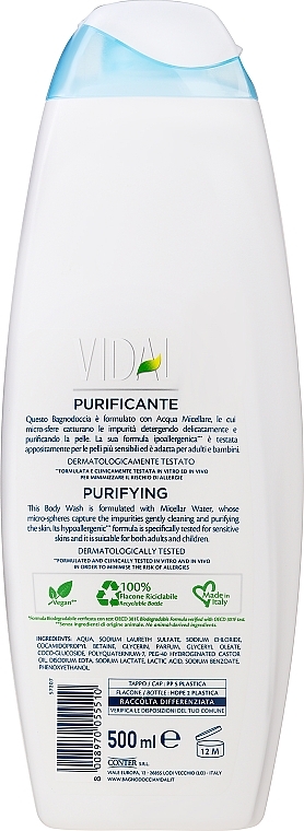 Micellar Water Shower Gel - Vidal Acqua Micellare Shower Gel — photo N4