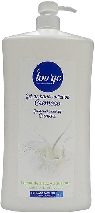 Rice Milk and Avocado Shower Gel - Lovyc Creamy Rice Milk and Avocado Shower Gel — photo N1