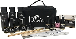 Fragrances, Perfumes, Cosmetics Starter Nail Gel Polish Set 'Lime' - Divia