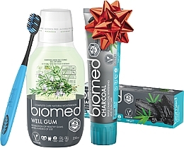 Fragrances, Perfumes, Cosmetics Set - Biomed Set (tooth/paste/100g + m/wash/250ml + tooth/brush/1pc)