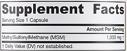 Methyl-Sulfonyl-Methane, capsules - Jarrow Formulas MSM (Methyl-Sulfonyl-Methane) 1000 mg — photo N5