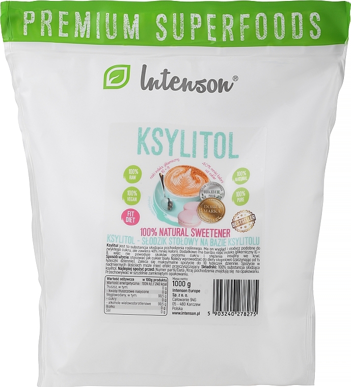 Xylitol Dietary Supplement - Intenson Xylitol — photo N1