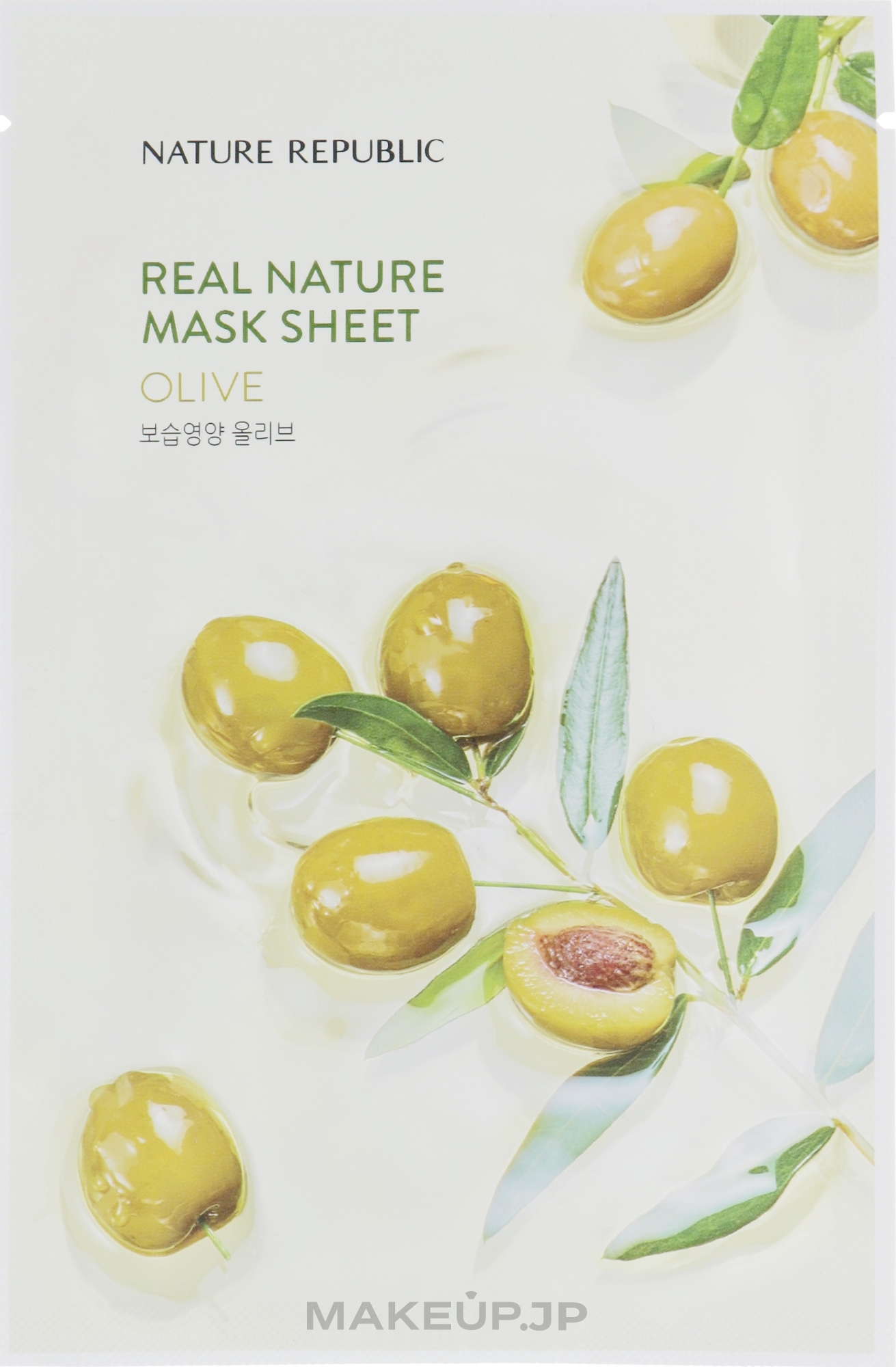 Olive Sheet Mask - Nature Republic Real Nature Mask Sheet Olive — photo 23 g