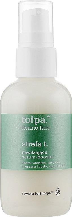 Moisturizing Face Booster Serum - Tolpa Dermo Face Strefa T Serum Booster — photo N1