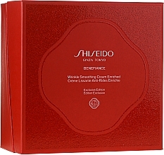 Fragrances, Perfumes, Cosmetics Set - Shiseido Benefiance Wrinkle Smoothing Cream Enriched Holiday Kit (f/cr/50ml + foam/15ml + treat/30ml + conc/10ml + eye/cr/2ml)