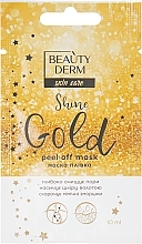 Fragrances, Perfumes, Cosmetics Peel-Off Face Mask - Beauty Derm Skin Care Shine Golden Peel-off Mask