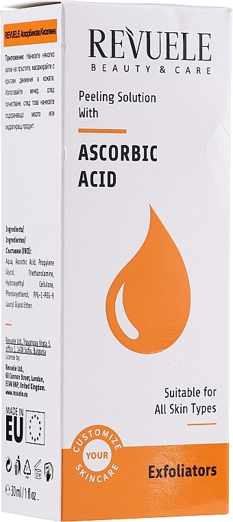 Ascorbic Acid Peeling - Revuele Peeling Solution Ascorbic Acid Exfoliator — photo N2