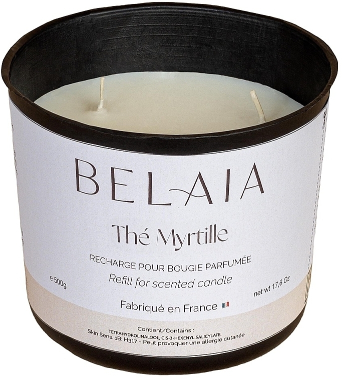 Scented Candle 'Blueberry Tea' (replaceable unit) - Belaia Thé Myrtille Scented Candle Wax Refill  — photo N2