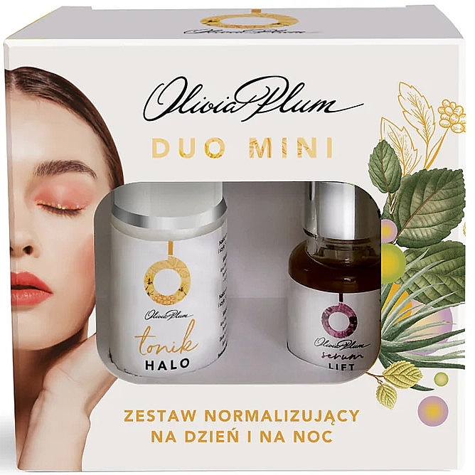 Set - Olivia Plum Duo Mini Set (cheese 15 ml + tone 30 ml) — photo N1