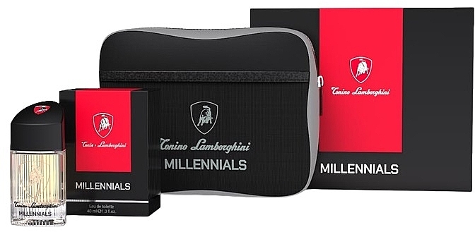 Tonino Lamborghini Millenials - Set (edt/40ml + pouch) — photo N2