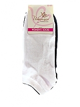 Fragrances, Perfumes, Cosmetics Single-Colour Socks "150" 2 pairs, black and white - Intuicia