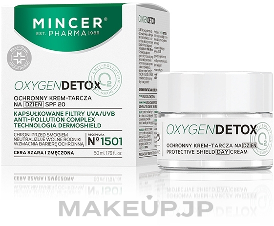 Protective Day Cream - Mincer Pharma Oxygen Detox N°1501 SPF20 — photo 50 ml