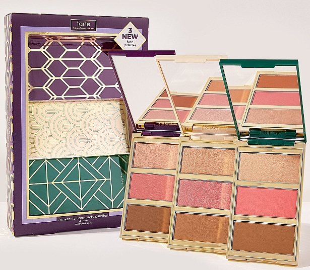 Makeup Palette - Tarte Amazonian Clay Party Palettes Cheek Set — photo N1