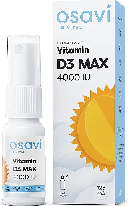 Oral Spray with Vitamin D3 - Osavi Vitamin D3 4000 IU Oral Spray — photo N1