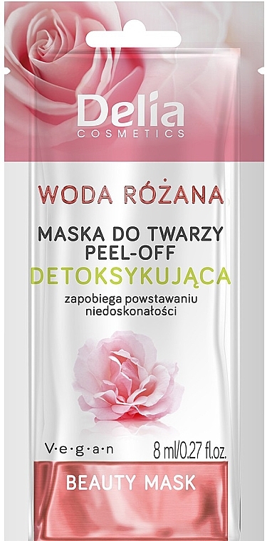 Rose Water Exfoliating Peel-Off Mask - Delia Beauty Mask — photo N1