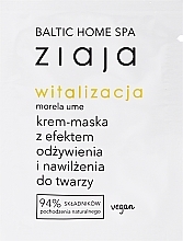 Moisturising Face Cream Mask - Ziaja Baltic Home Spa Witalizacja (sample) — photo N1