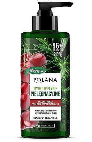 Rosemary & Cherry Liquid Soap - Herbapol Polana — photo N1