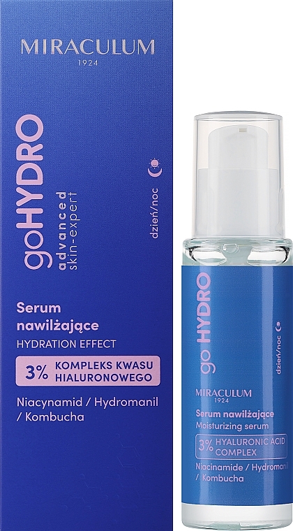 Highly Concentrated Moisturizing Face Serum - Miraculum goHYDRO Advanced Skin-Expert Serum — photo N1