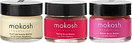 Fragrances, Perfumes, Cosmetics Set - Mokosh Cosmetics Raspberry (cr/15ml + lip/balm/15ml + lip/scr/15ml)