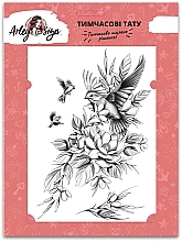 Temporary Tattoo "Flower Bird" - Arley Sign — photo N1