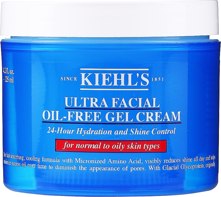 Moisturizing Oil-Free Facial Gel Cream - Kiehl's Ultra Facial Oil Free Gel-Cream — photo N2