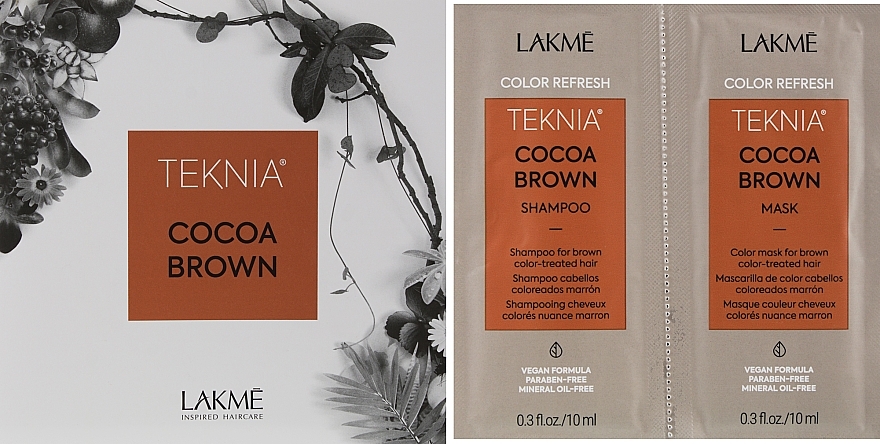 Sample Set - Lakme Teknia Color Refresh Cocoa Brown (sh/10ml + mask/10ml) — photo N1