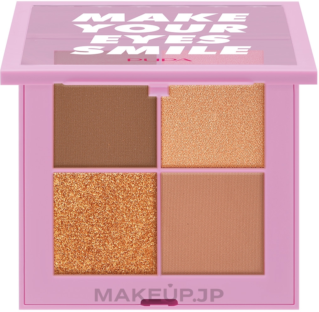 Eyeshadow Palette - Pupa Enjoy! Make Your Eyes Smile Palette — photo 001 - Smile In Brown