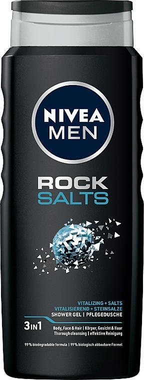 Shower Gel - NIVEA Men Rock Salts Shower Gel — photo N1