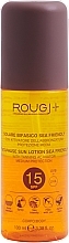 Fragrances, Perfumes, Cosmetics Bi-Phase Sun Lotion SPF 15 - Rougj+ Two-Phase Sun Lotion Medium Protection With Tanning Activator SPF 15