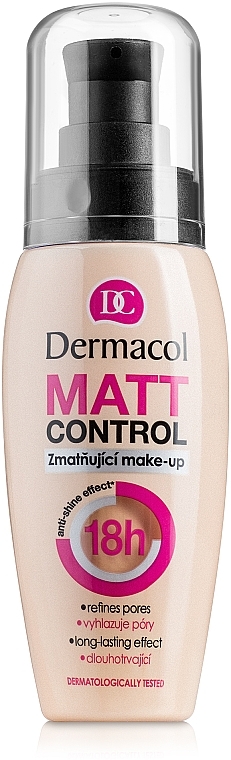 Waterproof Matte Foundation - Dermacol Matt Control — photo N1