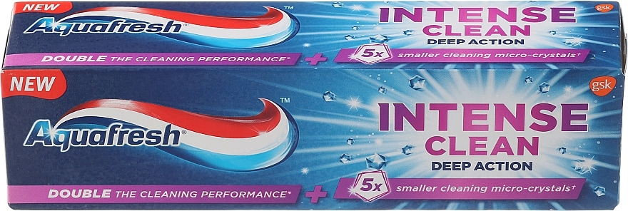 Toothpaste "Intense Clean. Deep Action" - Aquafresh Intense Clean Deep Action Toothpaste — photo N1