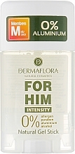 Fragrances, Perfumes, Cosmetics Gel Deodorant Stick for Men - Dermaflora For Him Intensity Natural Gel Stick