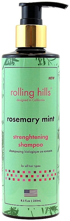 Rosemary & Mint Strengthening Shampoo - Rolling Hills Rosemary Mint Strenghtening Shampoo — photo N1