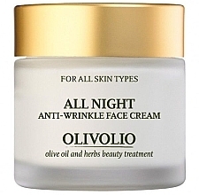 Fragrances, Perfumes, Cosmetics Anti-Aging Face Cream - Olivolio All Night Anti-Wrinkle Face Cream