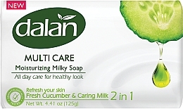Fragrances, Perfumes, Cosmetics Cucumber & Milk Toilet Soap - Dalan Multi-Care Moisturizing Milky Soap 