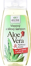 Fragrances, Perfumes, Cosmetics Shower Gel-Shampoo - Bione Cosmetics Aloe Vera Hair And Body Shampoo