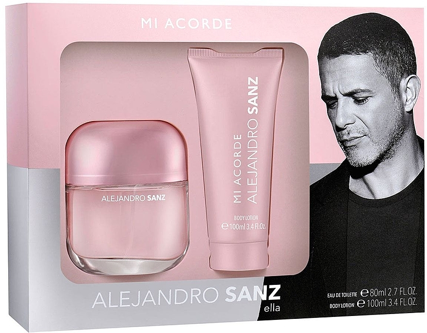 Alejandro Sanz Mi Acorde Ella - Set (edt/80ml + b/lot/100ml) — photo N1