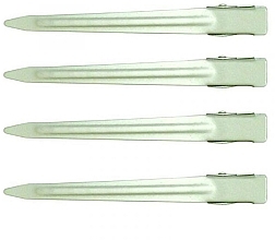 Fragrances, Perfumes, Cosmetics Hair Clip, silver, 4 pcs - Denman Duck Bill Sectioning Clips