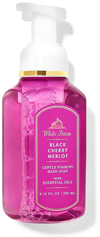 Liquid Hand Soap - Bath and Body Works Black Cherry Merlot Gentle Foaming Hand Soap — photo N1