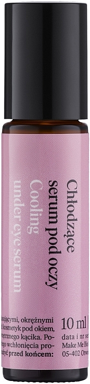 Cooling Eye Serum "Rose" - Make Me Bio Garden Roses Cooling Under Eye Serum — photo N2