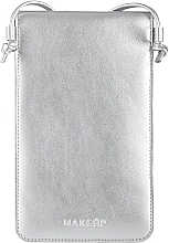 Crossbody Phone Case "Cross", silver - MAKEUP Phone Case Crossbody Silver — photo N3