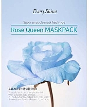 Fragrances, Perfumes, Cosmetics Moisturizing Facial Sheet Mask - EveryShine Rose Queen Mask Pack Blue