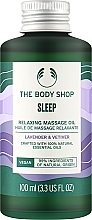 Relaxing Massage Sleep Oil 'Lavender & Vetiver' - The Body Shop Sleep Relaxing Massage Oil — photo N1