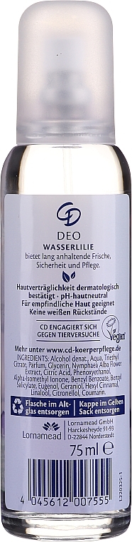 Deodorant Spray "Water Lily" - CD Deo — photo N2