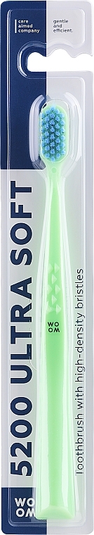 Soft Toothbrush, green - Woom 5200 Ultra Soft Toothbrush — photo N1