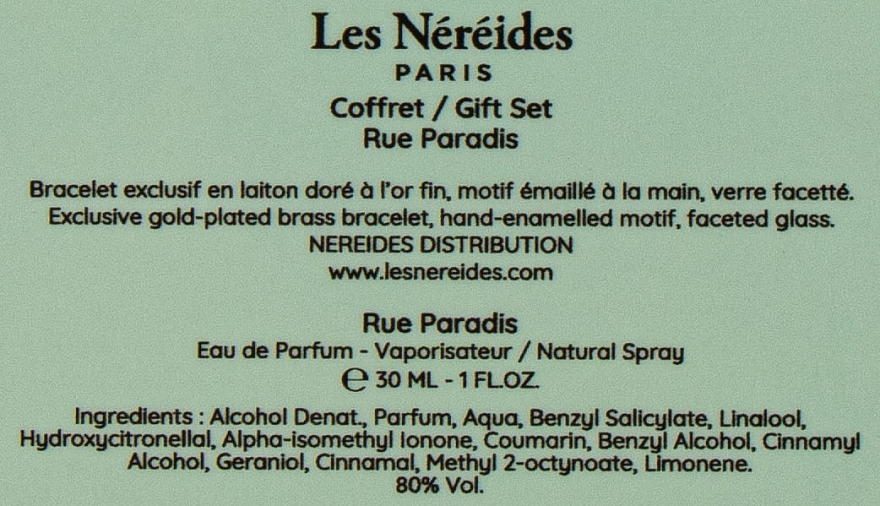 Les Nereides Rue Paradis - Set (edp/30ml + bracelet/1pcs + pouch/1pcs) — photo N5