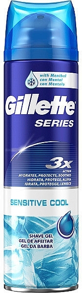 Cooling Shaving Gel for Sensitive Skin - Gillette Series Sensitive Cool Shave Gel — photo N1