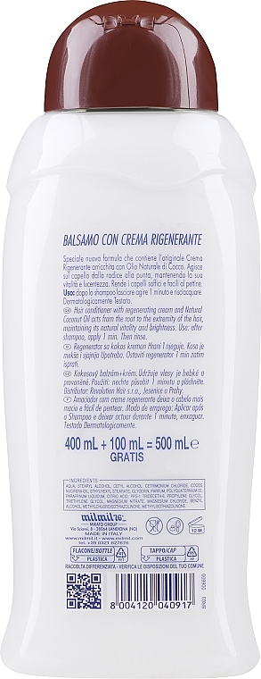 Coconut Conditioner - Mil Mil Cocco Regenerating Hair Balm — photo N2