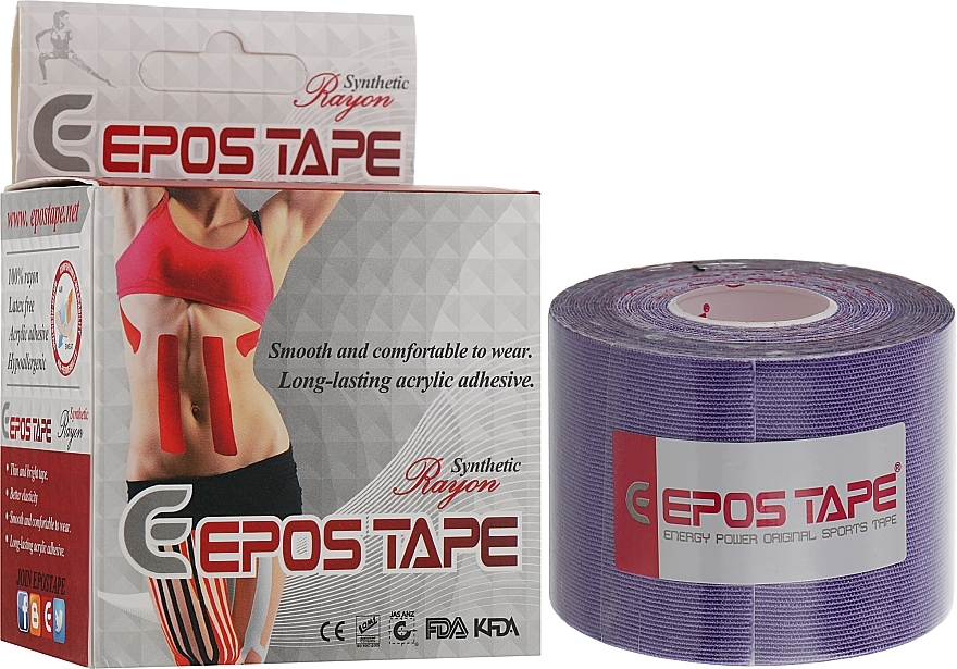 Kinesio Tape "Purple" - Epos Tape Rayon — photo N2