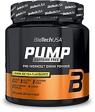 Iced Lemon Tea Pre-Workout Complex - BioTechUSA Pump Caffeine Free — photo N2